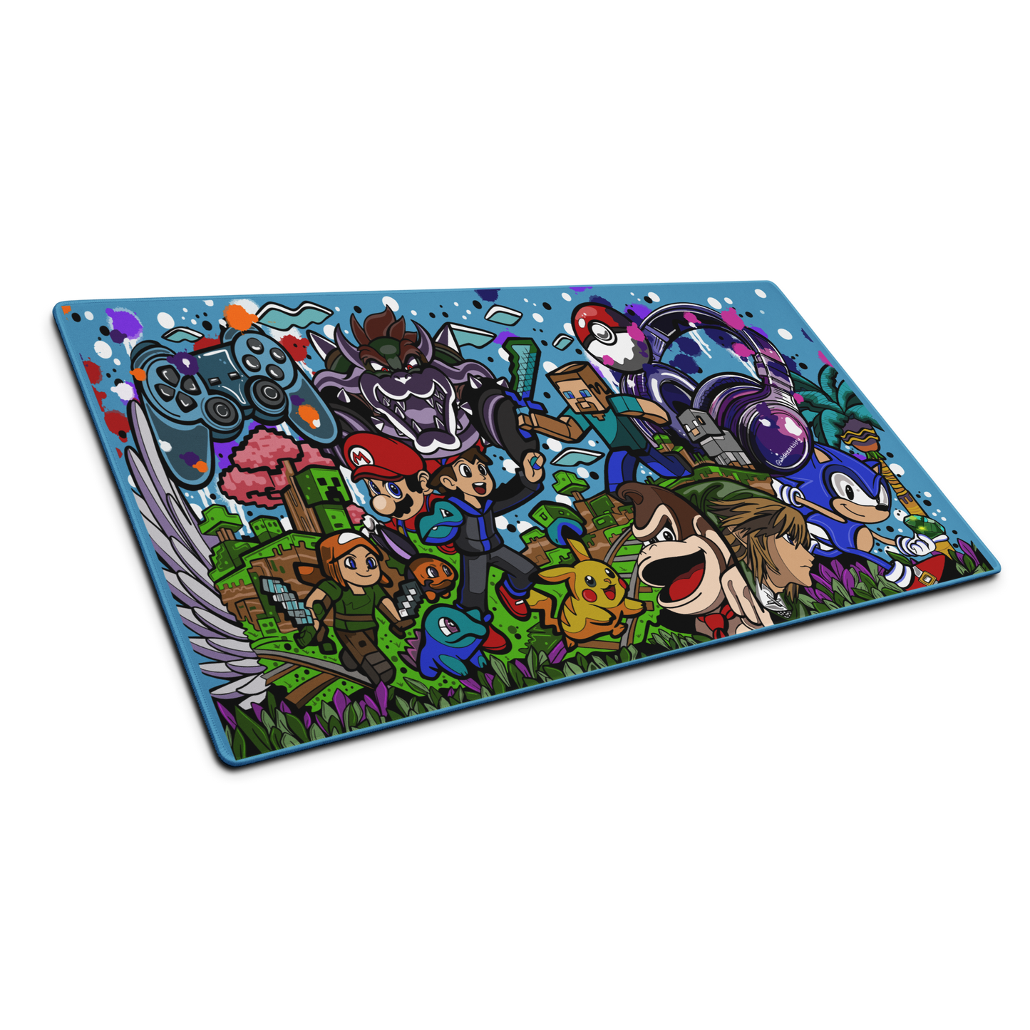 Large Gaming Mouse Pad with Iconic Characters